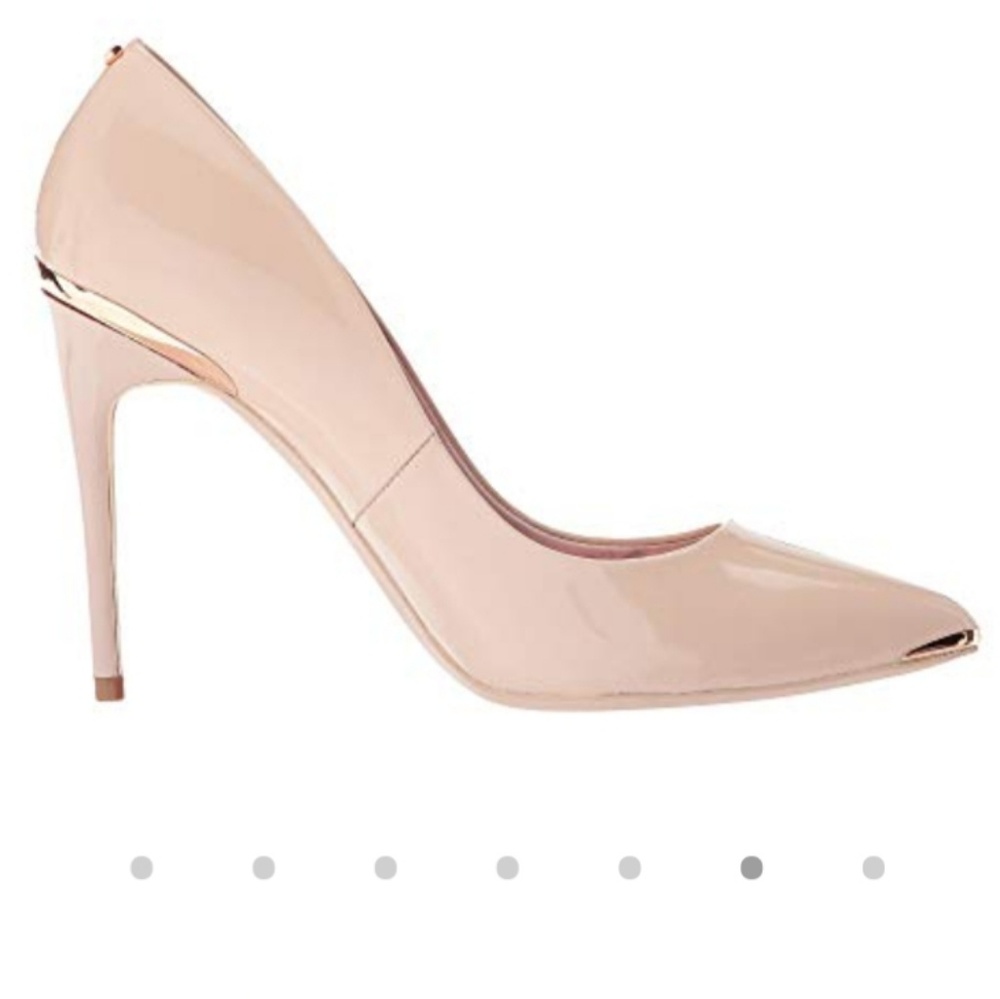 Ted Baker Kaawa Nude Patent Leather Pumps - Picture 1 of 7